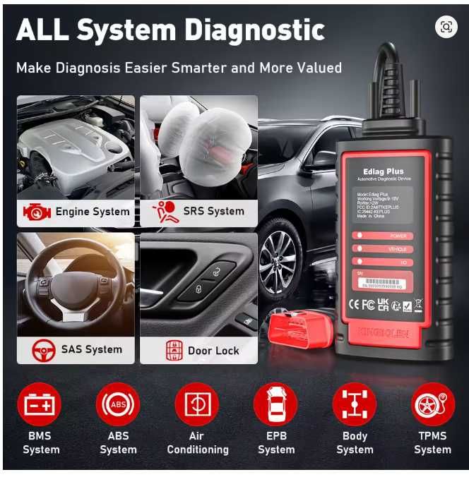 KINGBOLEN EDIAG  Plus, Thinkdiag 2 All System OBD2 Diagnostic Scanner