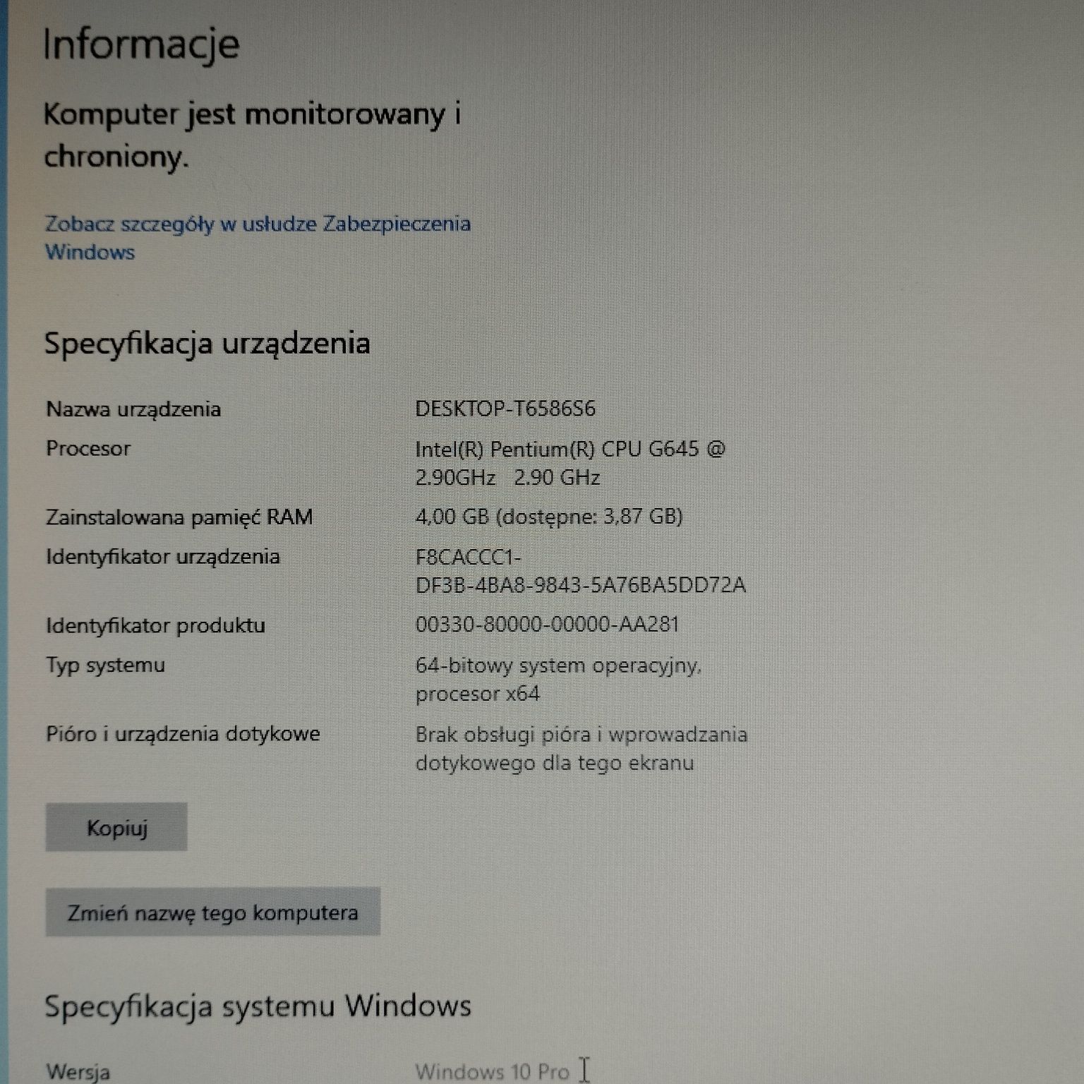 Komputer Windows 10 WIFI HDMI + Monitor lg 22 cale