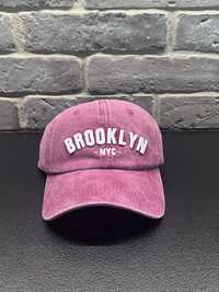 Nowa bordowa czapka z napisem Brooklyn vintage unisex