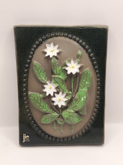 Jie Gantofta kafel ceramiczny płytka dekoracyjna vintage sweden