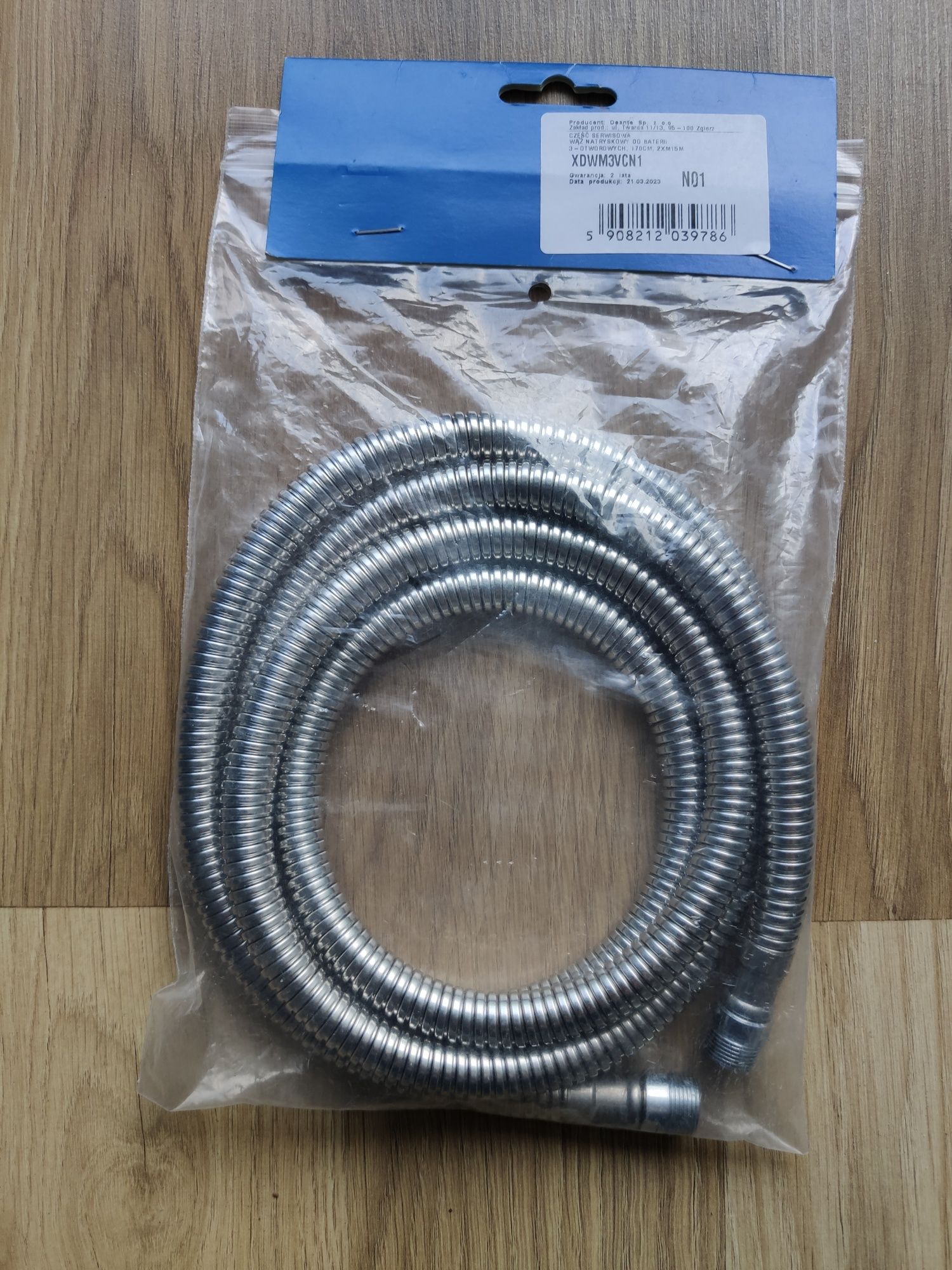 DEANTE wąż natryskowy BATERII 3 OTWOROWE 1300 MM łazienkowy