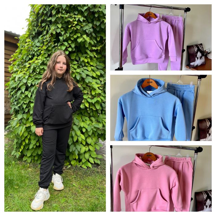 Детский костюм теплый трехнитка начес флис спортивный