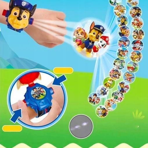 Psi Patrol Zegarek Cyfrowy Dla Dzieci Z Projektorem 3D Chase 24 Obrazy