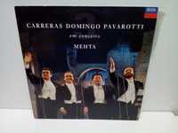 Carreras Domingo Pavarotti em concerto Mehta LP Vinil