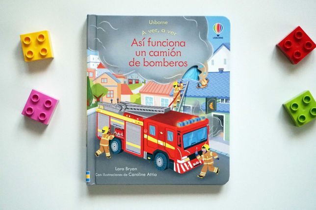 Asi funciona un camión de bomberos - hiszpańska książeczka Usborne