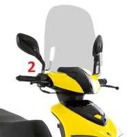 Vidro scooter naked trail motorizada para-brisas defletor mota