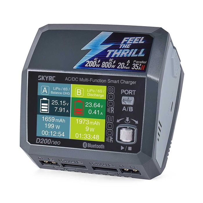 Розумний зарядний пристрій SkyRC D200Neo з вбудованим блоком живлення