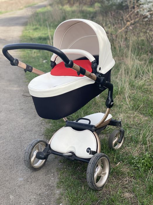 Коляска Mima Xari 2 в 1 Белая Коляска прогулочная и люлька Трансформер