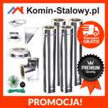 Kominy Stalowe Dwuścienne Izolowane - fi 160/260 mm, 4m/1mm  Producent