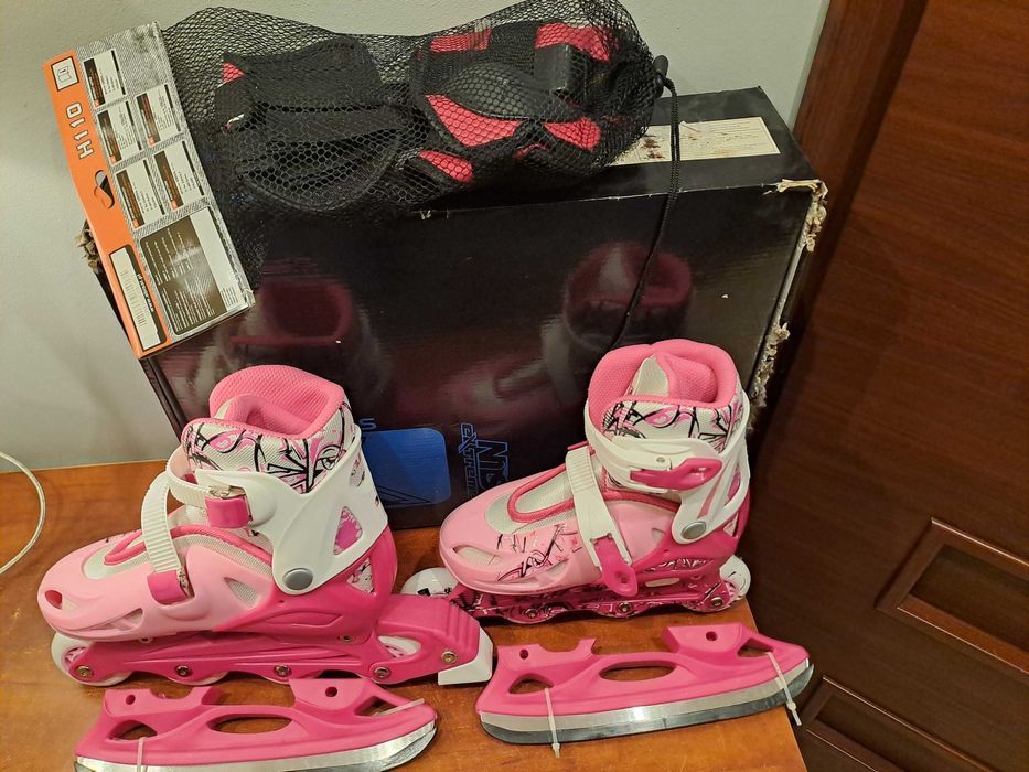 łyżworolki z ochraniaczami Nils