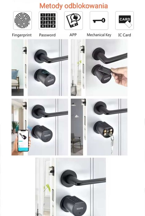 Zamek wkładka Smart Bluetooth aplikacja Tuya