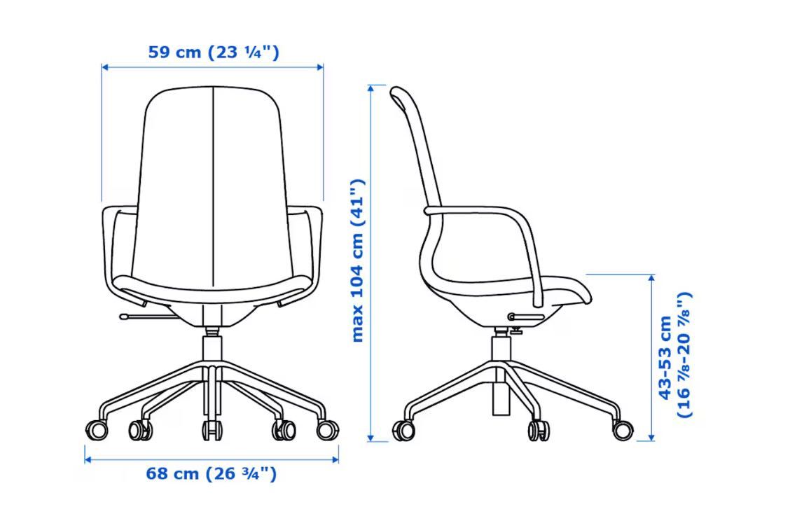 Krzesło konferencyjne IKEA LÅNGFJÄLL