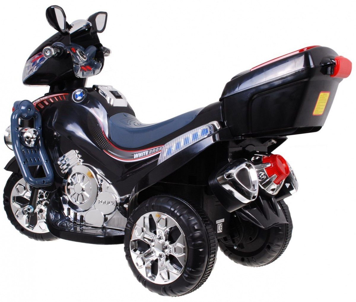 Motor elektryczny dla dzieci skuter  na akumulator Motorek Czarny