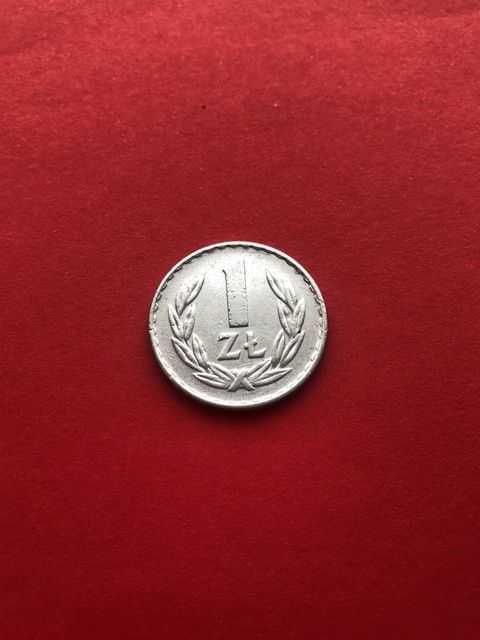 1 złoty . Moneta z roku 1974. Stan bardzo dobry