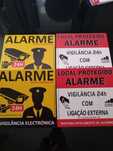 Placa de aviso de ALARME