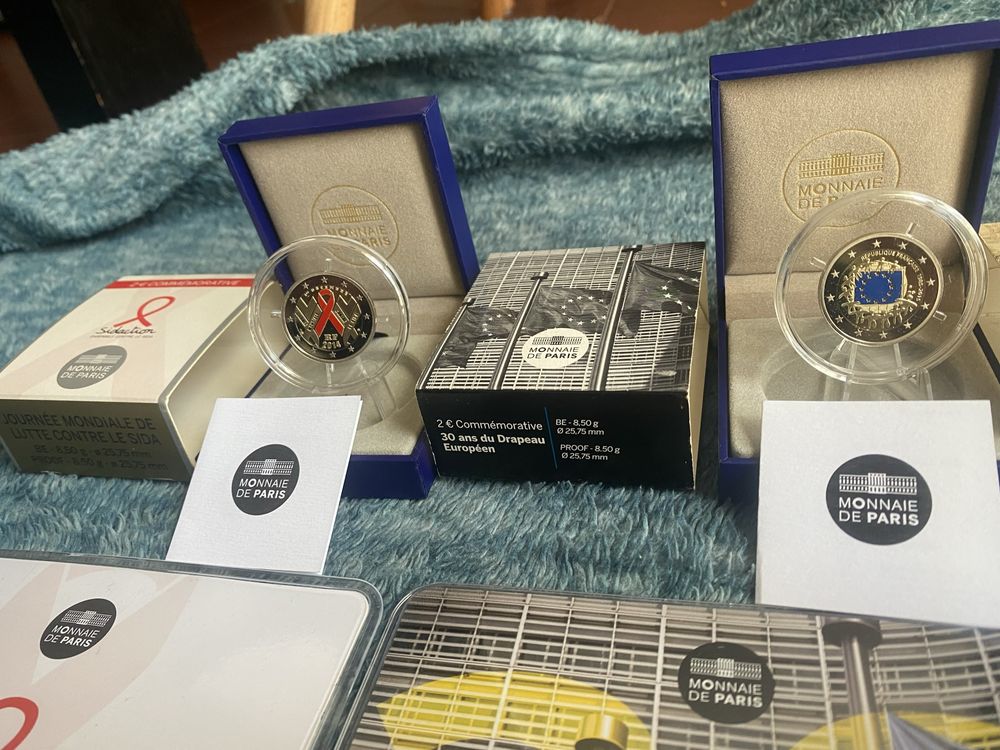 Moedas proof coloridas!!!