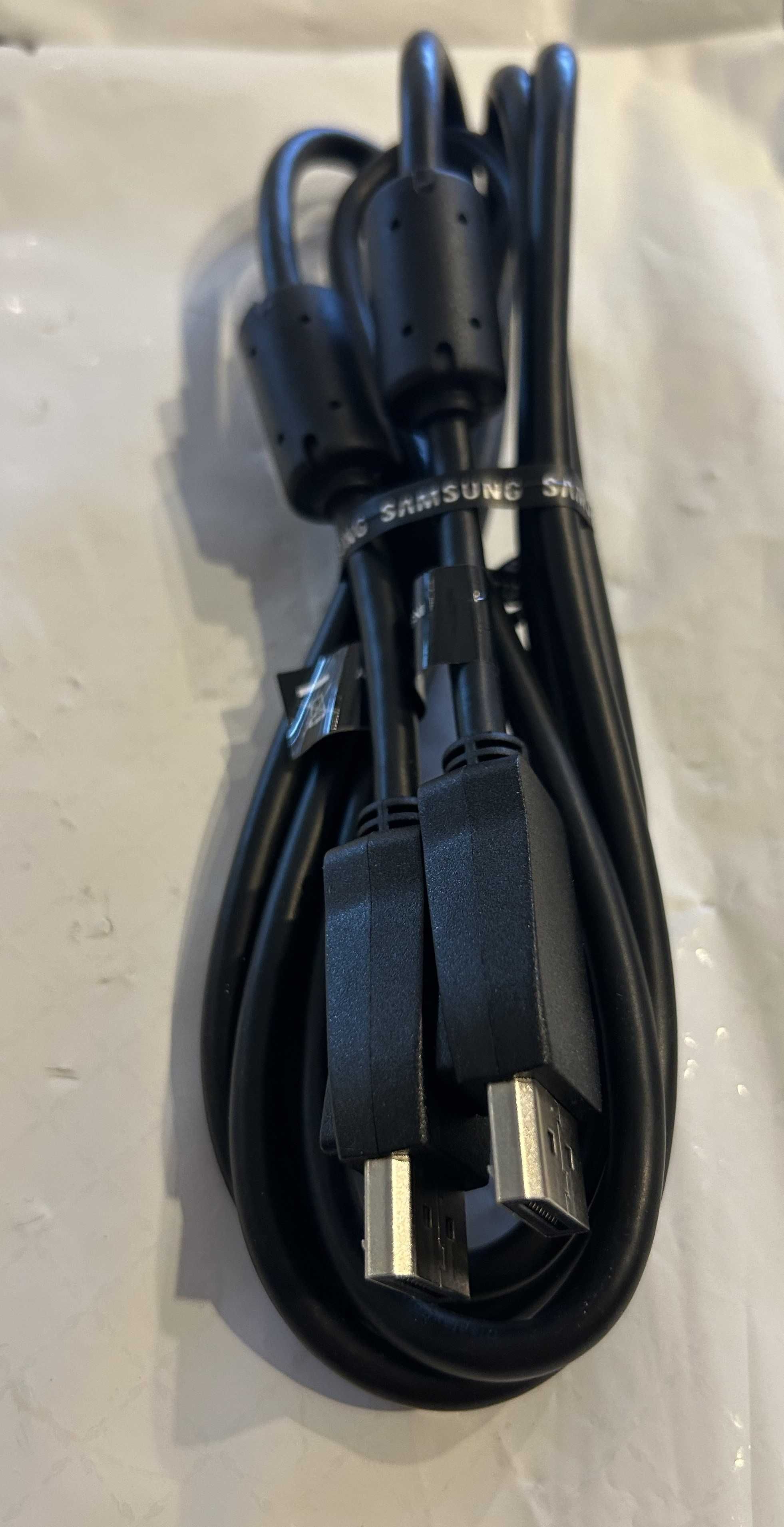 Kabel DisplayPort na DisplayPort Przewód DP-DP 2,1 m, czarny nowy