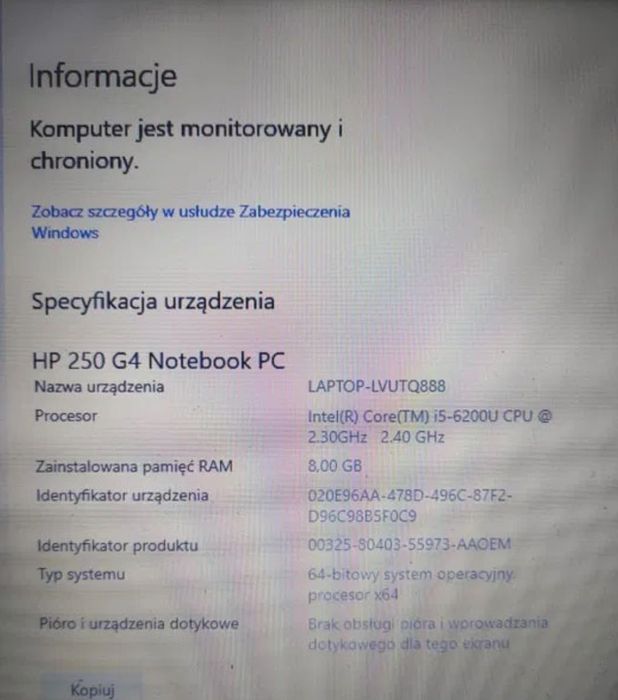 Laptop HP 250 i5-6200 1TB M330 26BW1