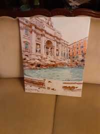 Картина фонтан Рим Италия