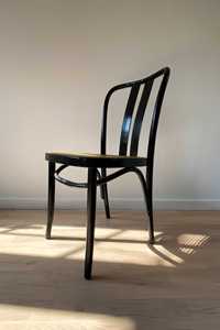 Komplet 6 krzeseł drewnianych giętych rattanRadomsko vintage krzesło