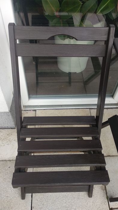 Stolik i krzesło na balkon, taras