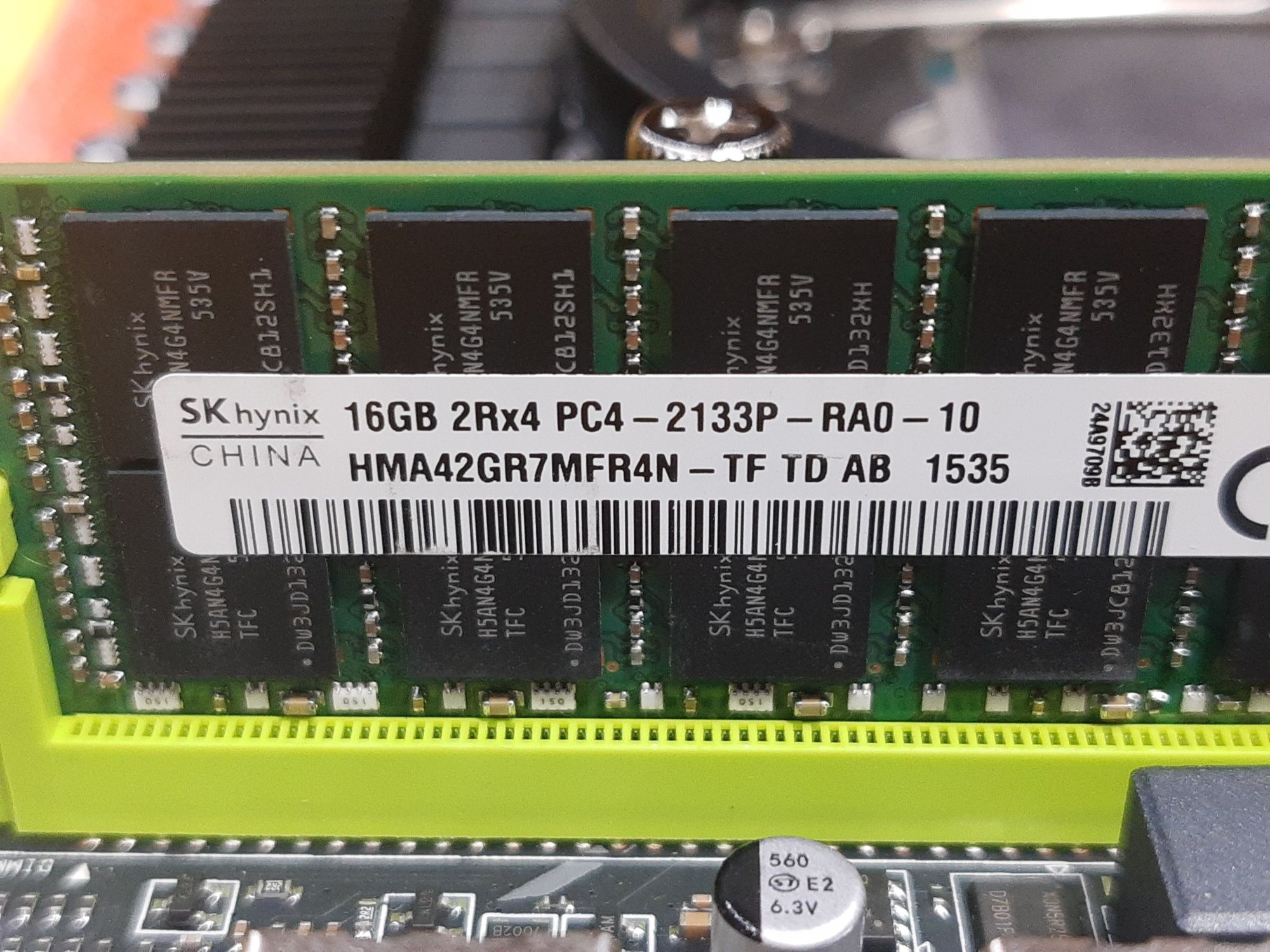 DDR4 16gb 2133серверная x99...