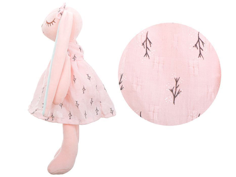 maskotka pluszowa królik różowy 35cm