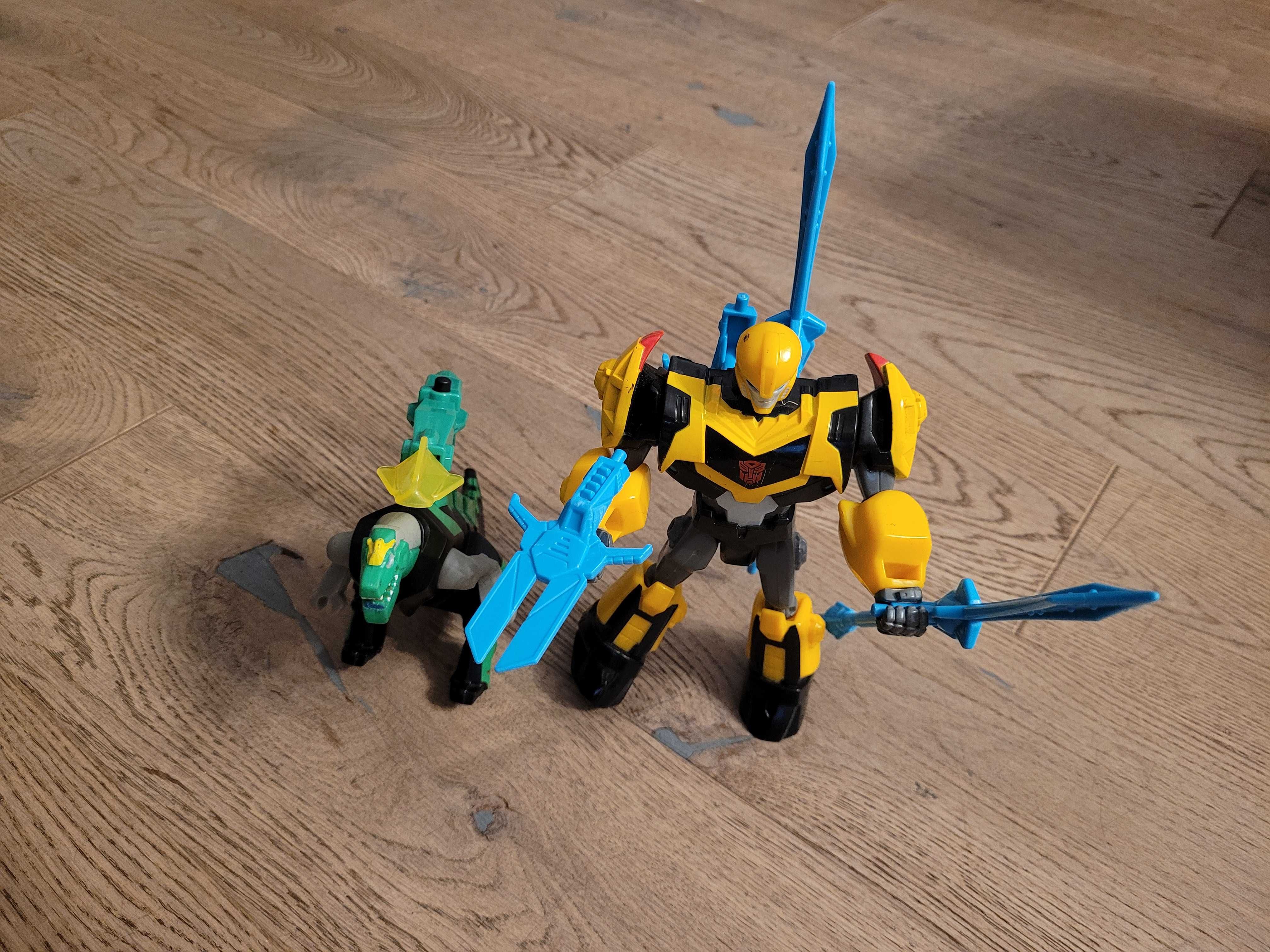Transformers figurki hasbro bumblebee i dinozaur