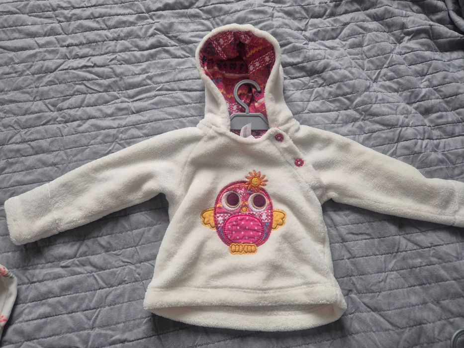 Ciepłe ubranka na zimę dla dziewczynki 74 zestaw