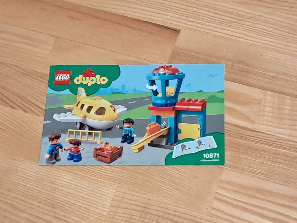 Lego Duplo 2 zestawy samolot wieża lotnisko 10871 mały samolot 10808