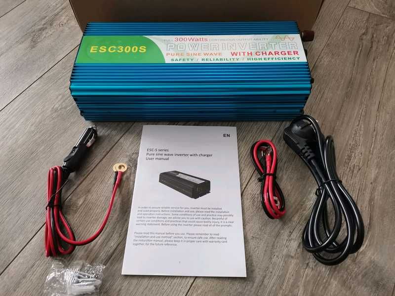 Система ДБЖ для котла: інвертор чистий синус + 10А зарядка акумулятора