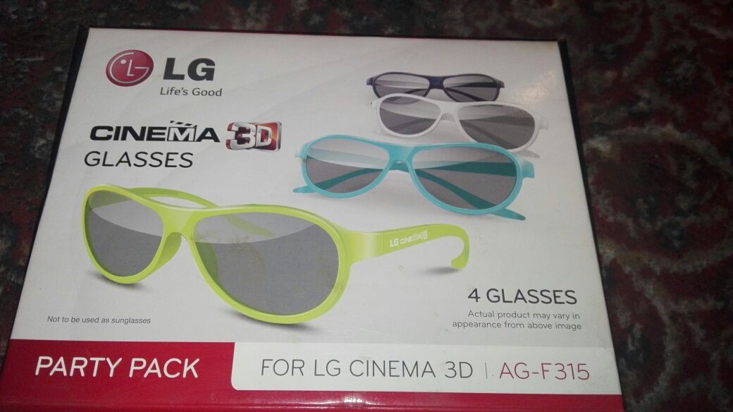 Okulary LG 3D pasywne 4 sztuki