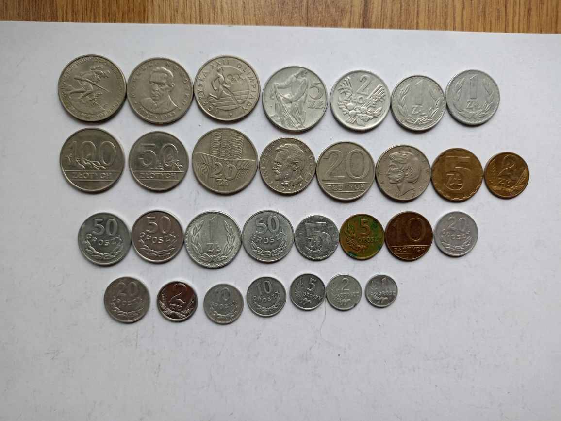 Monety z PRL 30 sztuk