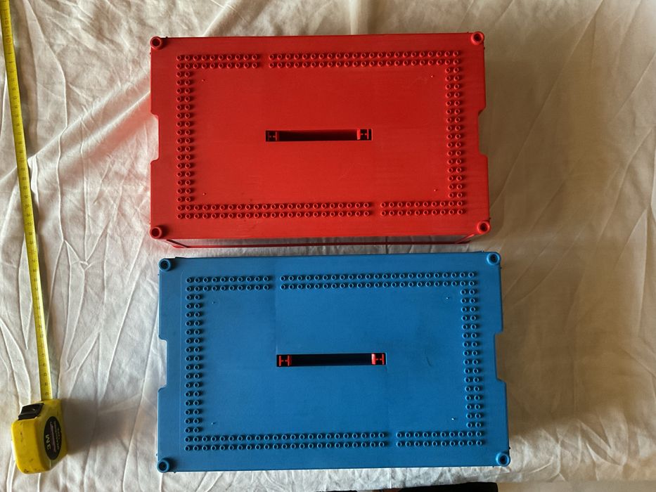 Caixas anos 70 da Lego para arrumação de peças