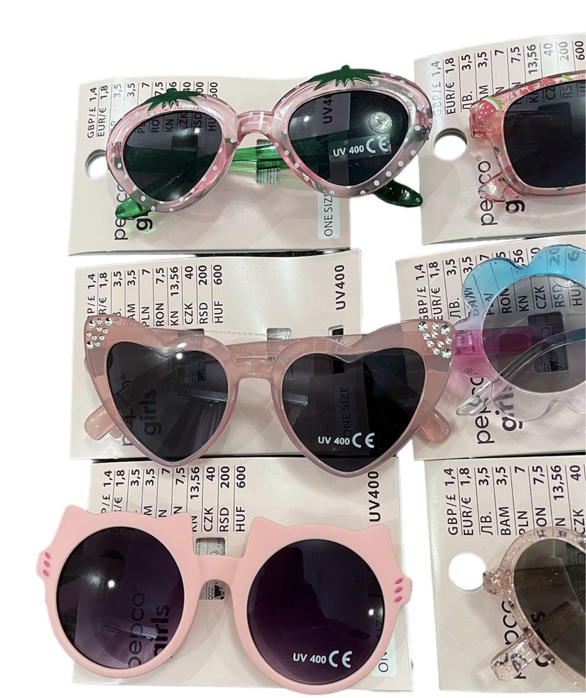 Сонячні окуляри дитячі сонцезахисні для дівчинки