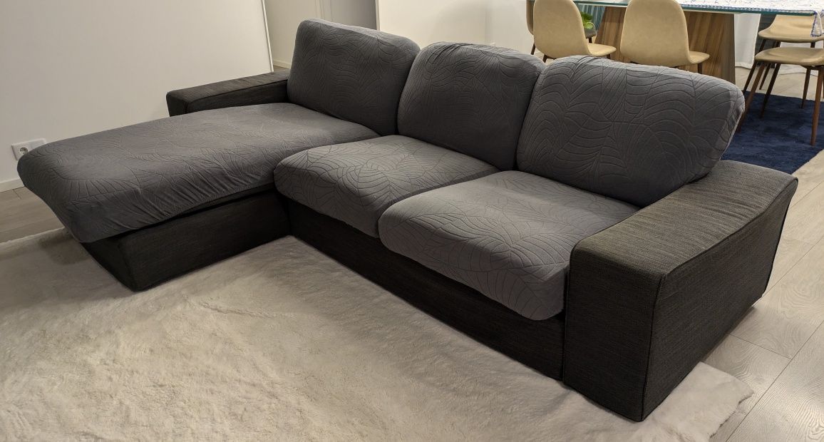 Sofá kivik IKEA 3 lugares com chaise long