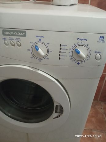 Продам робочу пральну машину polar 800