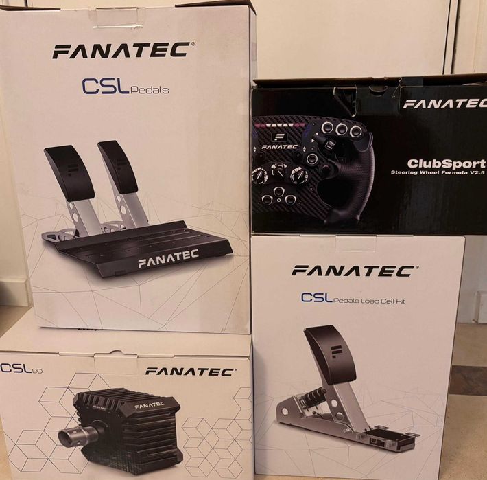 FANATEC CSL DD 8nm + Volante CS Formula V2.5 + Pedais CSL LoadCell kit