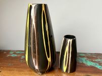 Zestaw wazonów ceramicznych New Look Pikasiak PRL