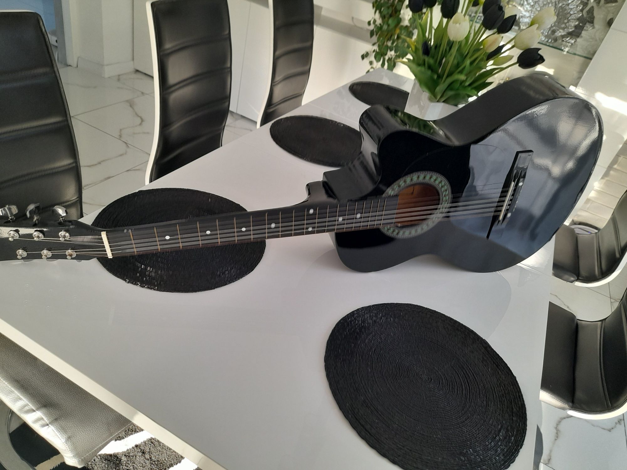 Gitara akustyczna castelo g3 rozmiar 4/4 czarny połysk