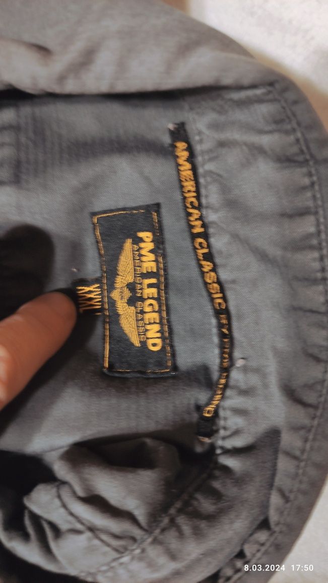 PME Legend XXXL szara  koszula męska