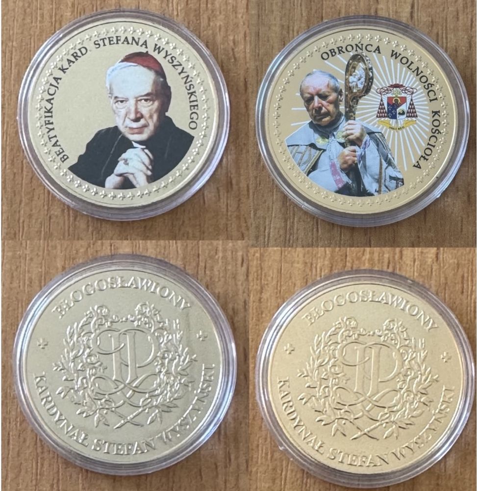 Monety 4 szt. - z okazji beatyfikacji Kard. Stefana Wyszyńskiego