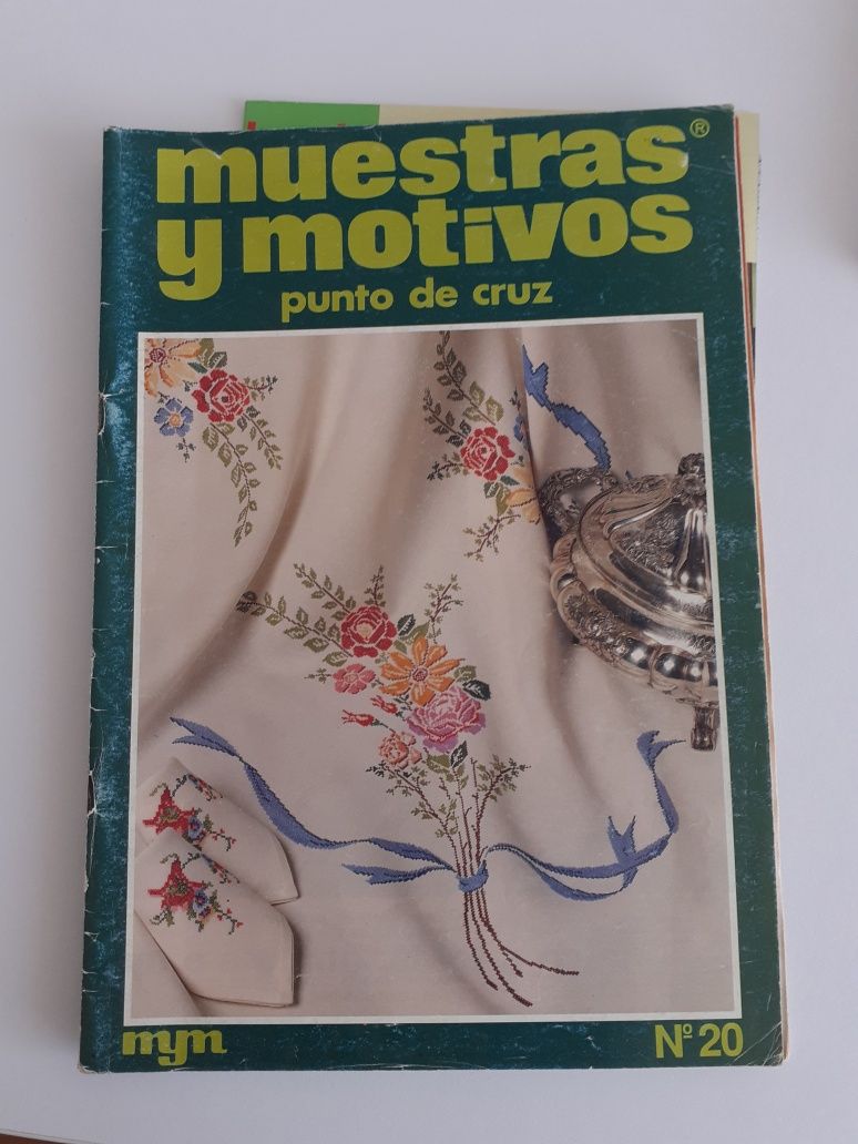 6 revistas ponto cruz com envio incluído