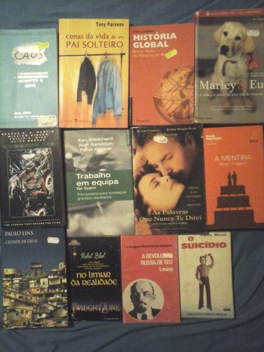 Lote 10 - LIVROS Diversos - Vendidos INDIVIDUALMENTE - Preços Variados