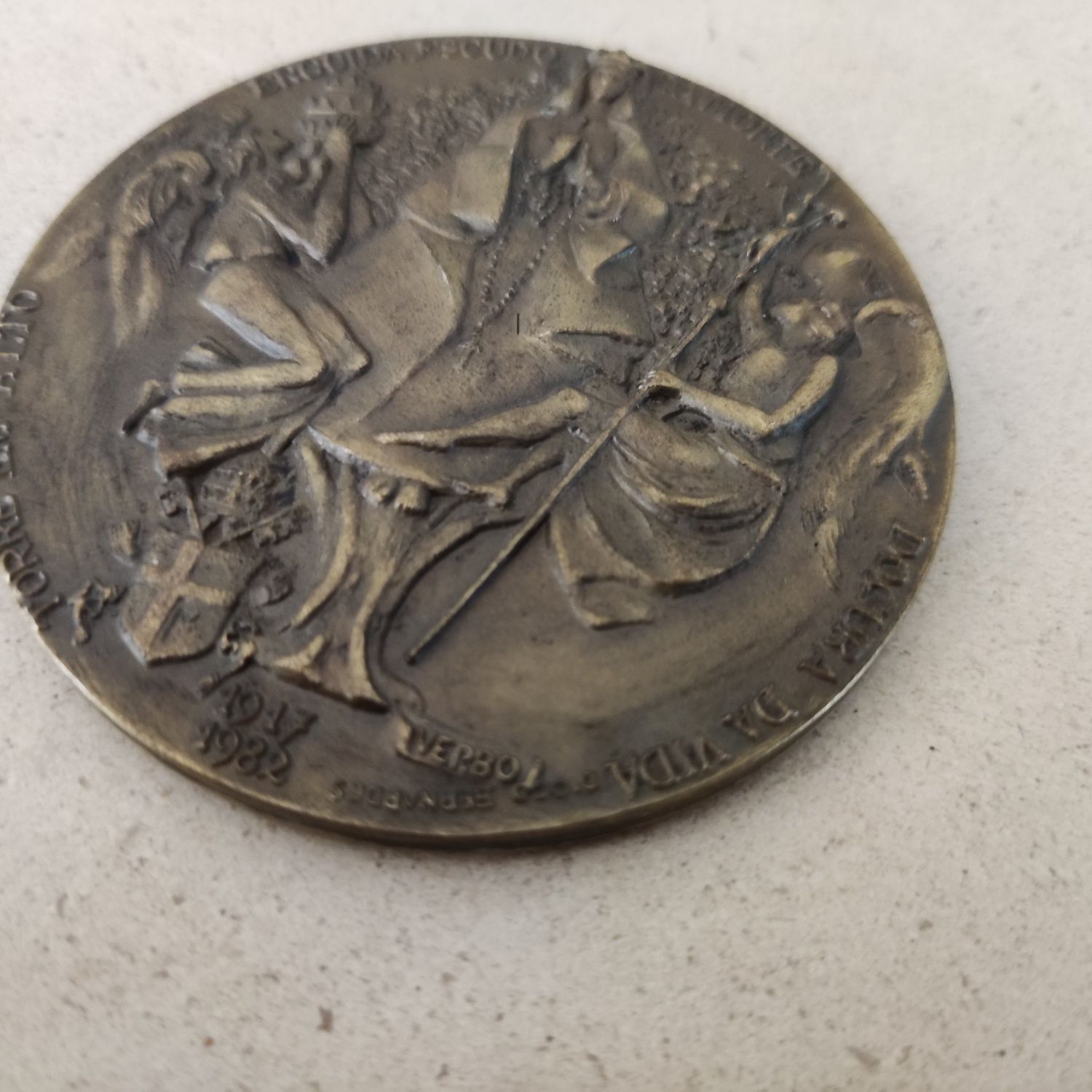 medalha de bronze Papa João Paulo II - coleção antigo