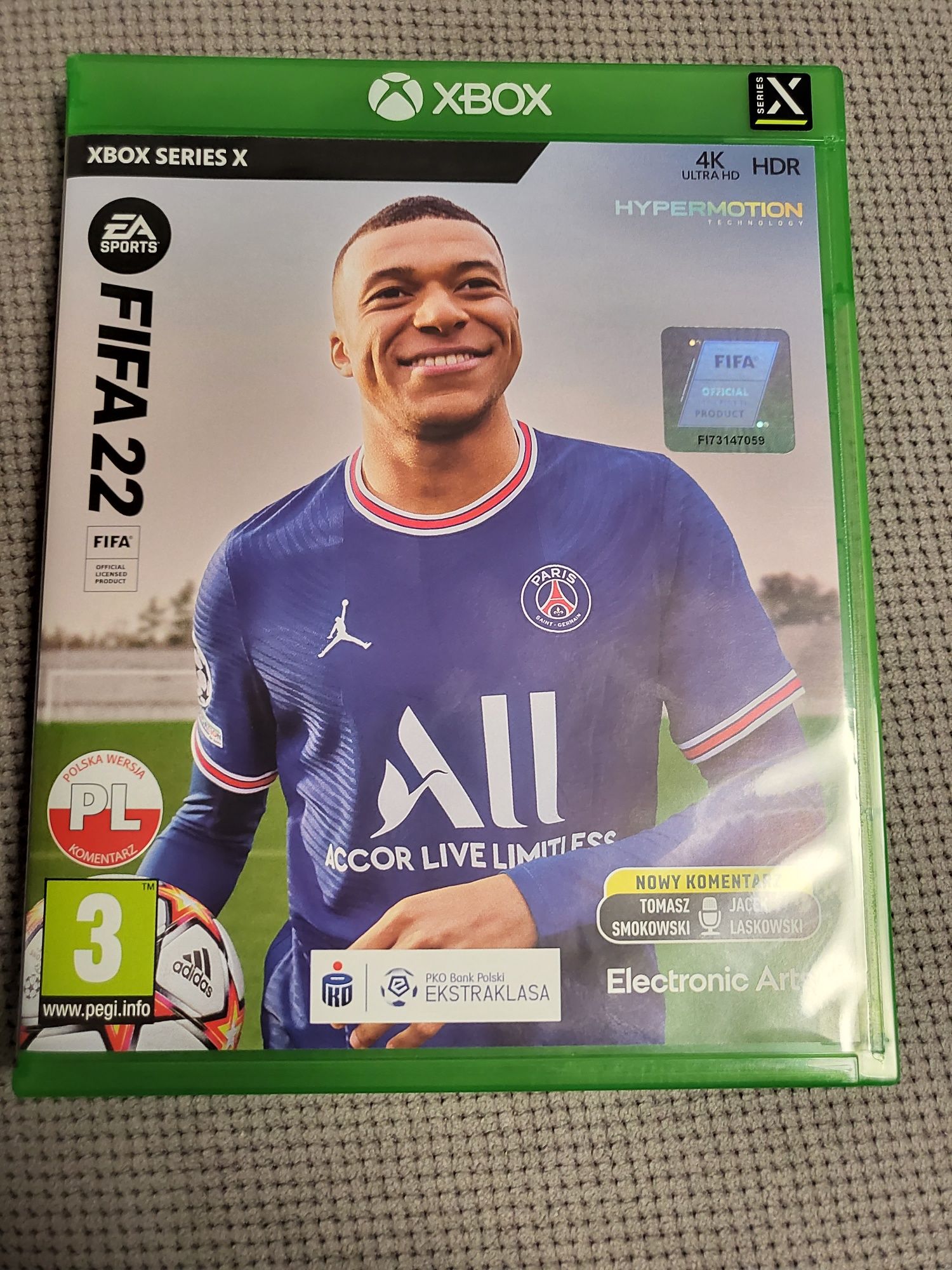 Gra Fifa22 na xbox series x