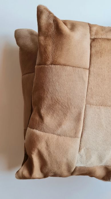 Skórzane (2), eleganckie poduszki