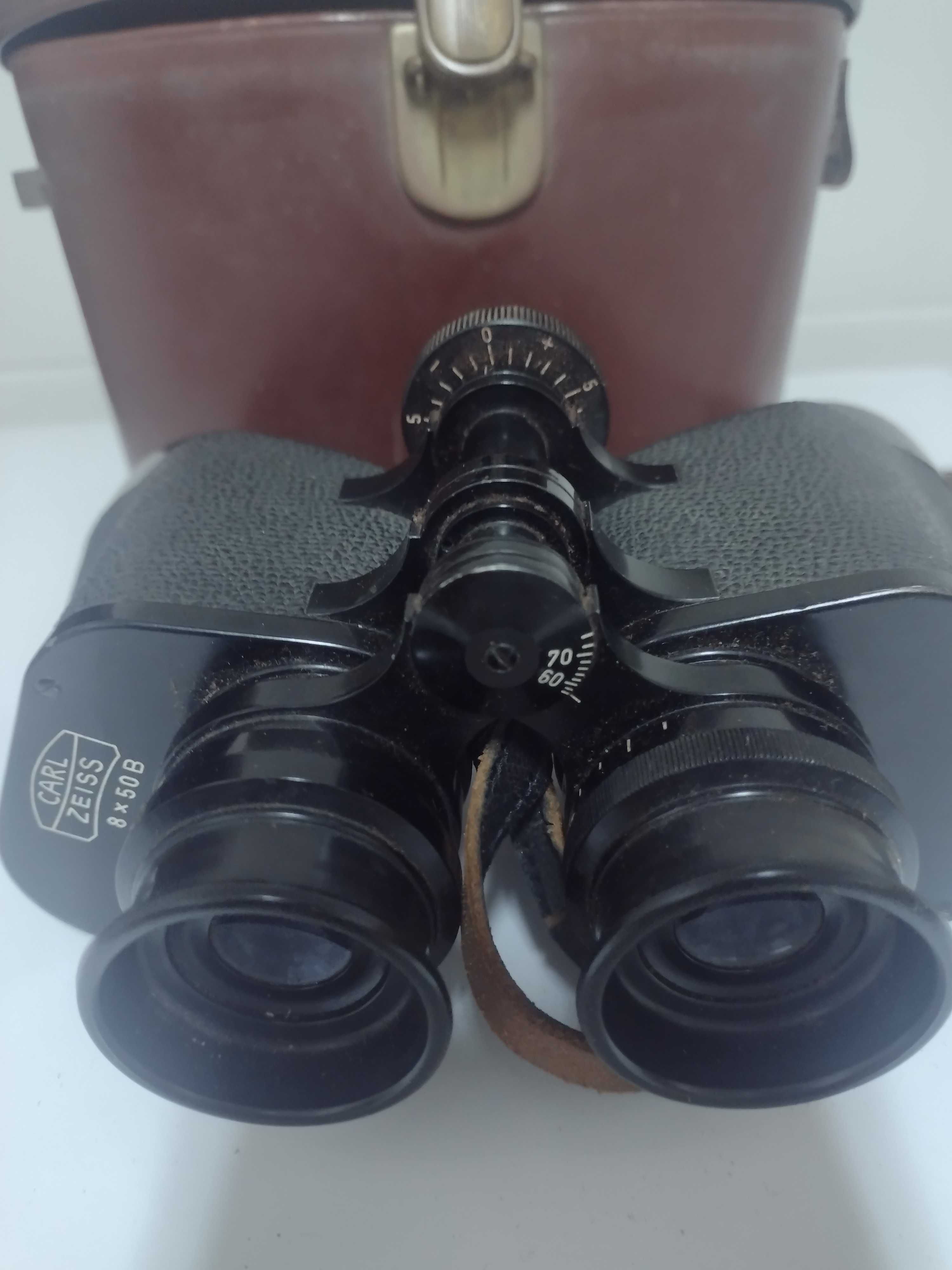 Carl Zeiss Binóculos alemão Vintage anos 60