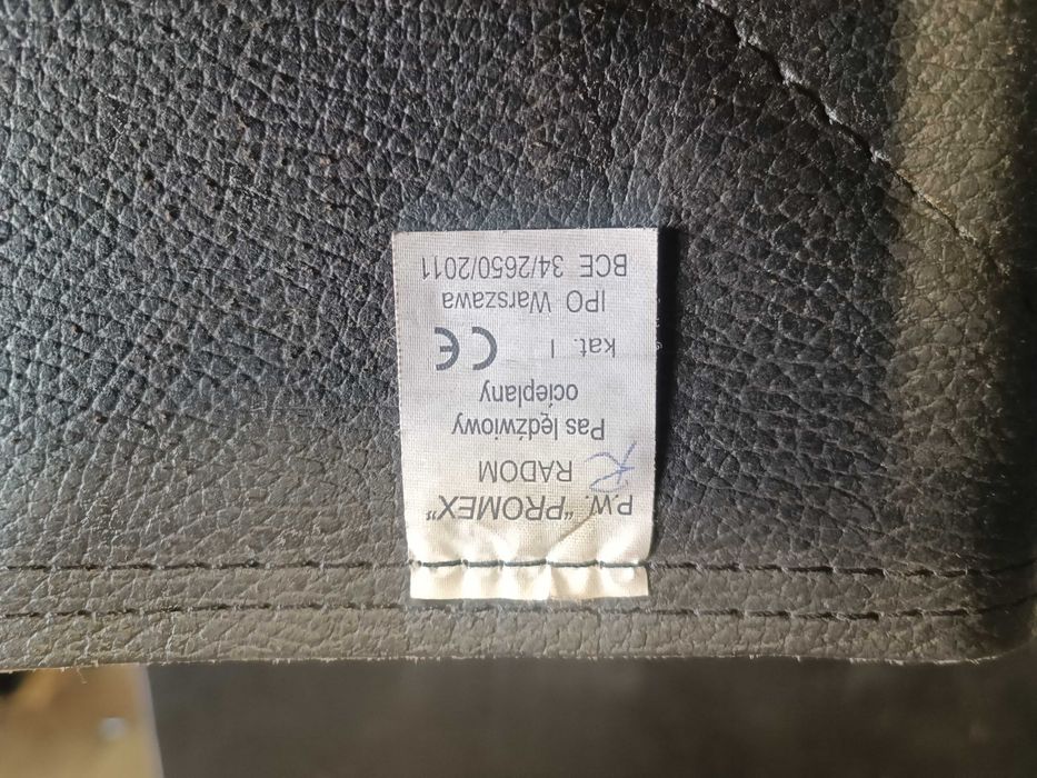 Pas lędźwiowy skórzany używany