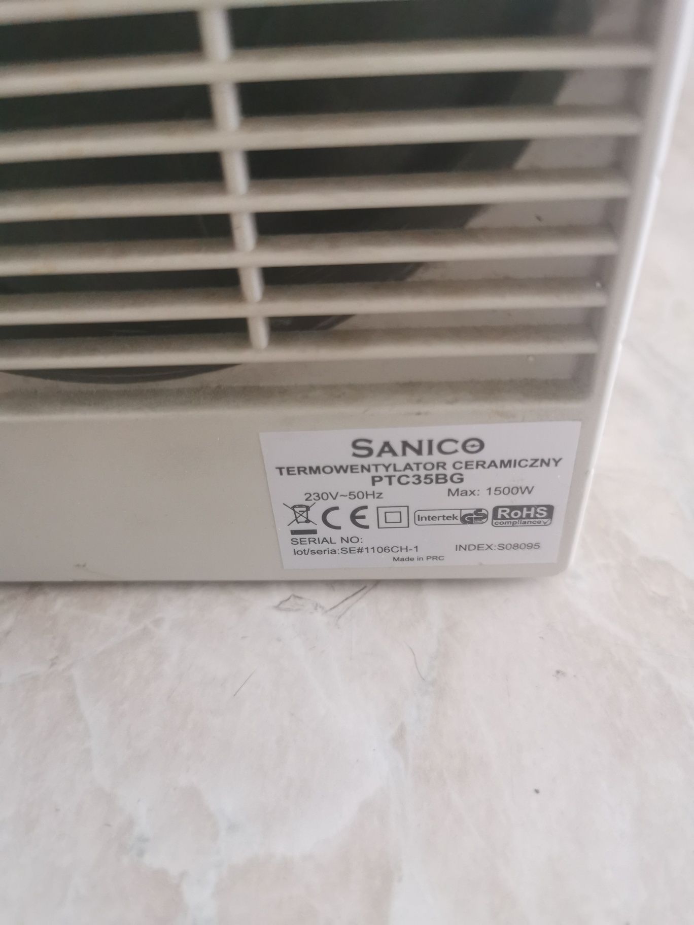 Termowentylator ceramiczny